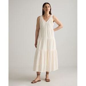 NWT 100% Organic Cotton Gauze Tiered Maxi Dress XL